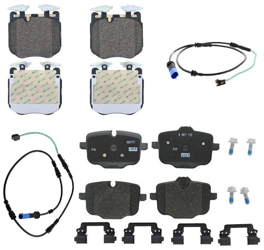 BMW Disc Brakes Kit - Pads Front and Rear